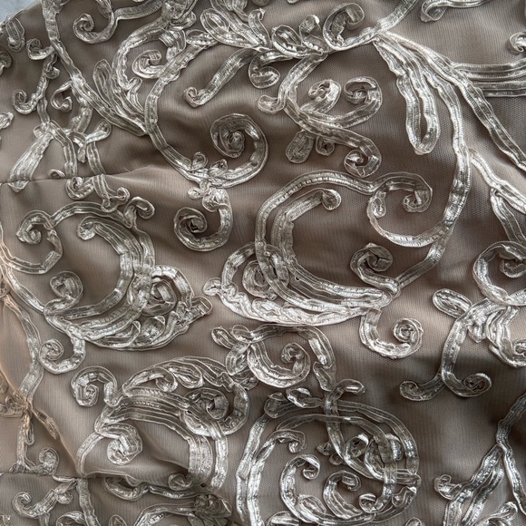 SD Collection Women's 1 Pc Sleeveless Chiffon Overlay Soutache Dress. Size 10 - Picture 10 of 14